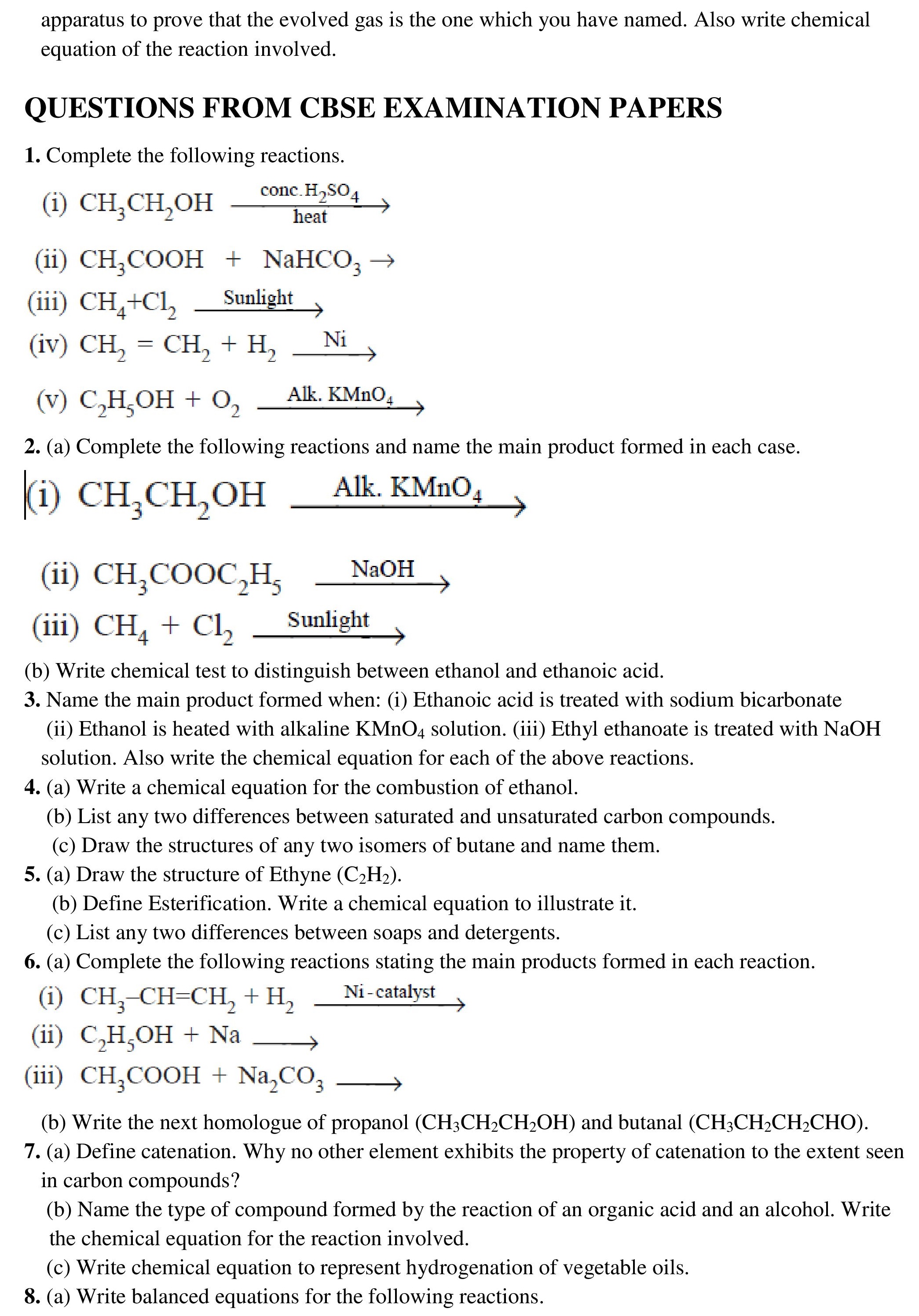 Carbon and its Compounds