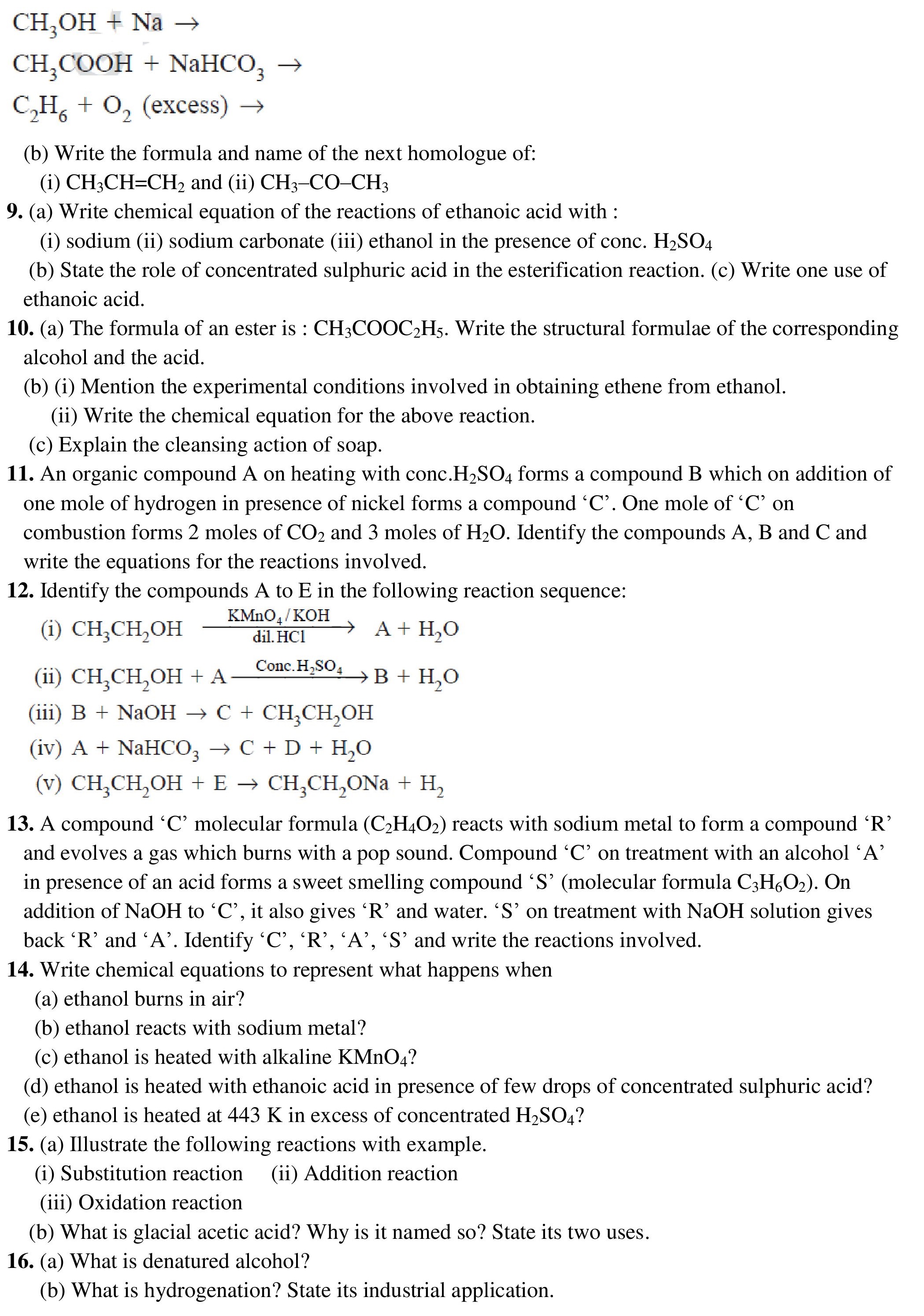 Carbon and its Compounds