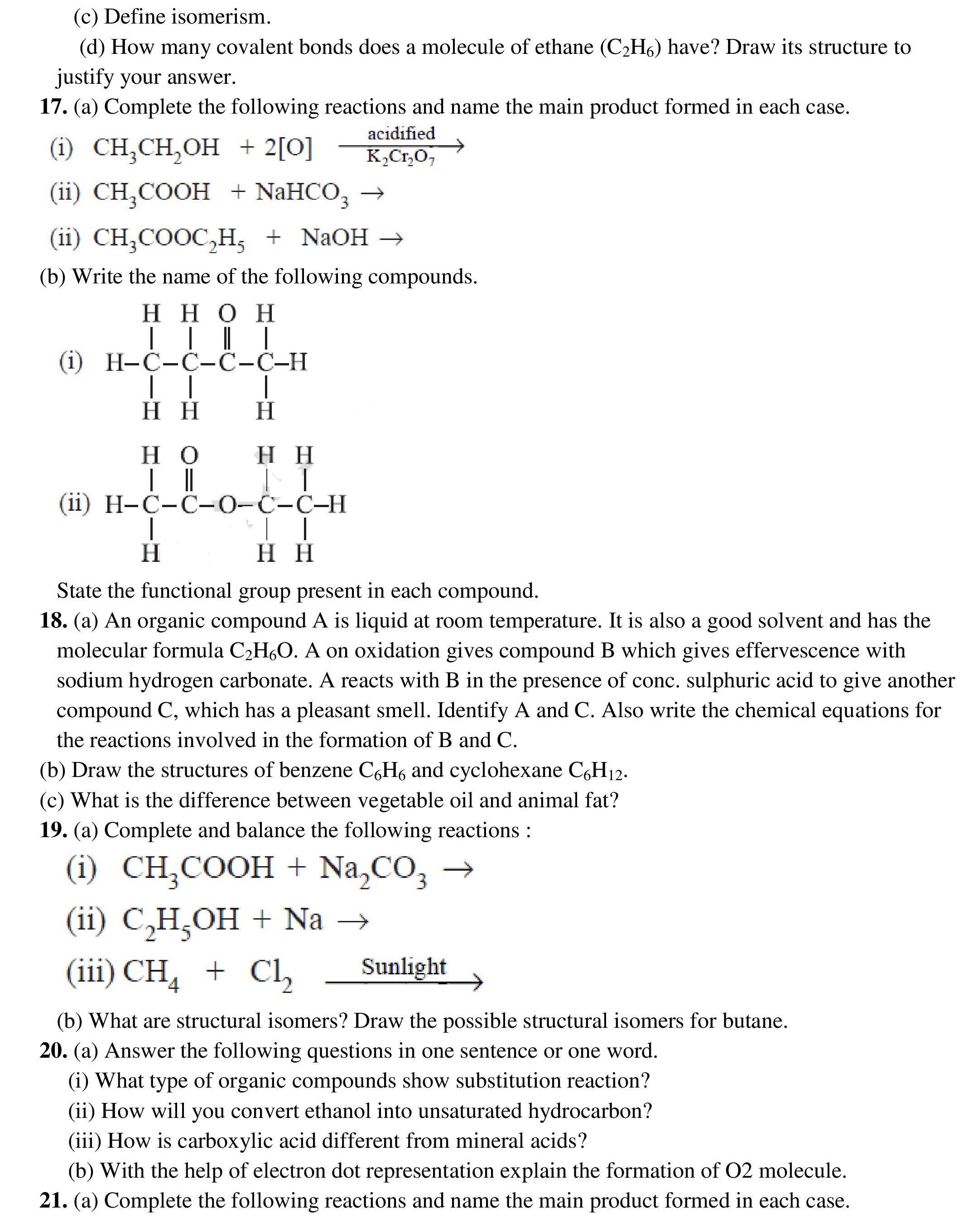 Carbon and its Compounds