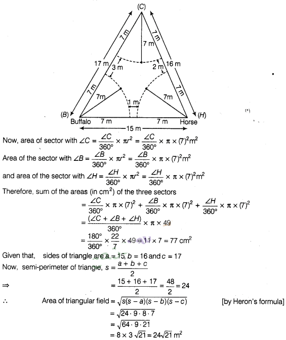 NCERT Exemplar Class 10 Maths Solutions Chapter 11 Area Related To Circles img-44