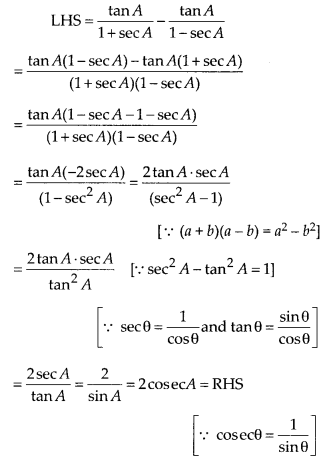 NCERT Exemplar Class 10 Maths Chapter 8 Introduction to Trigonometry and Its Applications Ex 8.3 30