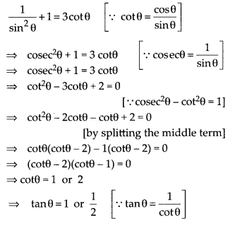 NCERT Exemplar Class 10 Maths Chapter 8 Introduction to Trigonometry and Its Applications Ex 8.4 45