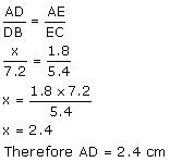 CBSE Class 10 NCERT solutions Triangles-Ex6_2_1-4