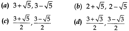 MCQ Questions for Class 10 Maths Quadratic Equations with Answers 2