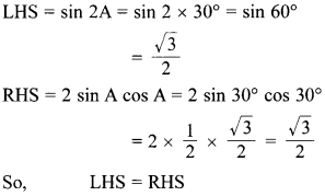 MCQ Questions for Class 10 Maths Introduction to Trigonometry with Answers 30