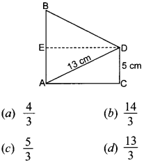 MCQ Questions for Class 10 Maths Introduction to Trigonometry with Answers 8