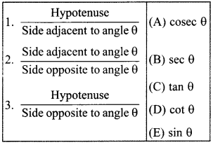 MCQ Questions for Class 10 Maths Introduction to Trigonometry with Answers 9