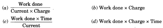 MCQ Questions for Class 10 Science Chapter 12 Electricity with Answers