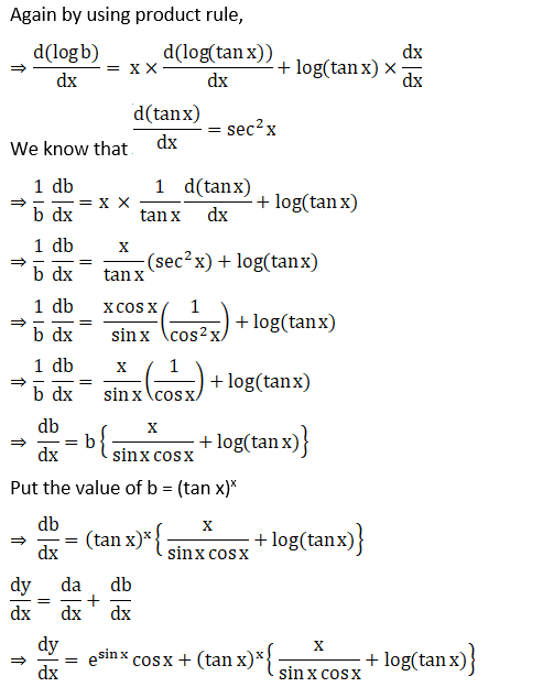 RD Sharma Solutions for Class 12 Maths Chapter 11 Diffrentiation Image 294