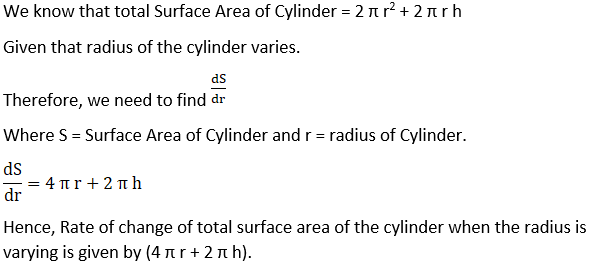 RD Sharma Solutions for Class 12 Maths Chapter 13 Derivative as a Rate Measurer Image 1