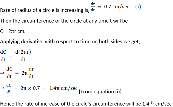 RD Sharma Solutions for Class 12 Maths Chapter 13 Derivative as a Rate Measurer Image 11