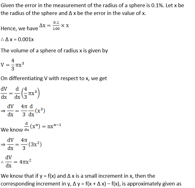 RD Sharma Solutions for Class 12 Maths Chapter 14 Differentials, Errors and Approximations Image 11