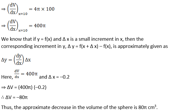 RD Sharma Solutions for Class 12 Maths Chapter 14 Differentials, Errors and Approximations Image 5