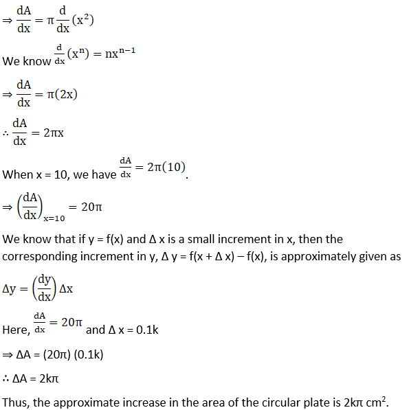 RD Sharma Solutions for Class 12 Maths Chapter 14 Differentials, Errors and Approximations Image 7