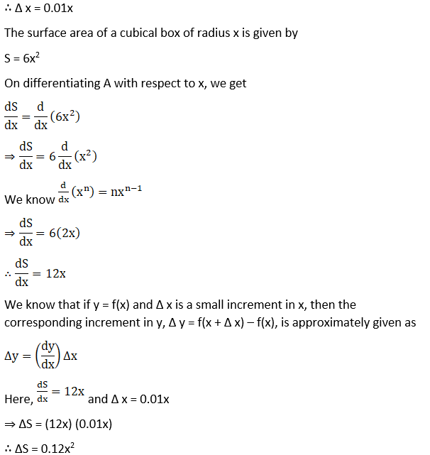 RD Sharma Solutions for Class 12 Maths Chapter 14 Differentials, Errors and Approximations Image 9