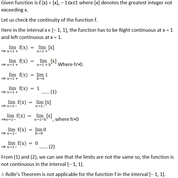 RD Sharma Solutions for Class 12 Maths Chapter 15 Mean Value Theorems Image 4