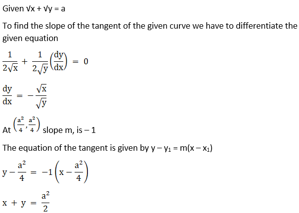 RD Sharma Solutions for Class 12 Maths Chapter 16 Tangents and Normals Image 47