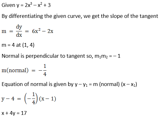 RD Sharma Solutions for Class 12 Maths Chapter 16 Tangents and Normals Image 48