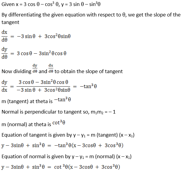 RD Sharma Solutions for Class 12 Maths Chapter 16 Tangents and Normals Image 69