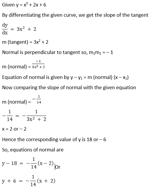 RD Sharma Solutions for Class 12 Maths Chapter 16 Tangents and Normals Image 76