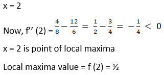 RD Sharma Solutions for Class 12 Maths Chapter 18 Maxima and Minima Image 4