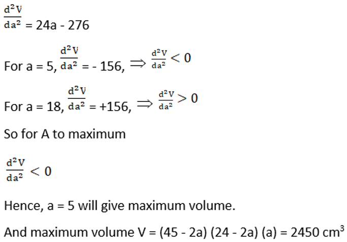 RD Sharma Solutions for Class 12 Maths Chapter 18 Maxima and Minima Image 47