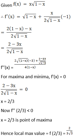 RD Sharma Solutions for Class 12 Maths Chapter 18 Maxima and Minima Image 6