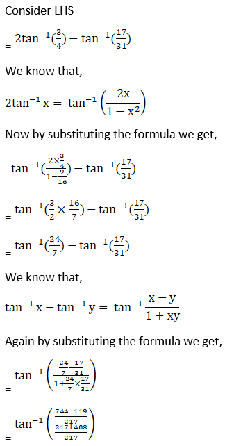 RD Sharma Solutions for Class 12 Maths Chapter 4 Inverse Trigonometric Functions Image 97