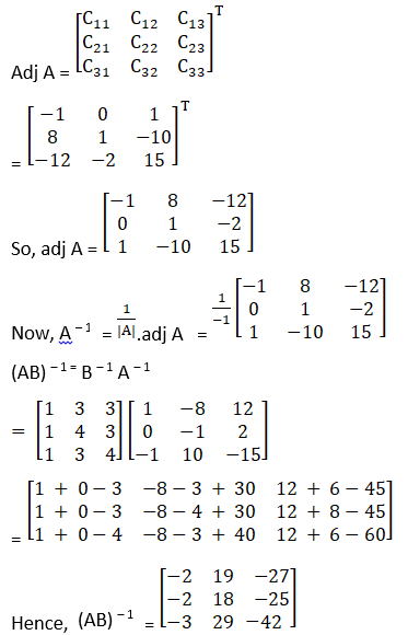 RD Sharma Solutions for Class 12 Maths Chapter 7 Adjoint and Inverse of a Matrix Image 114