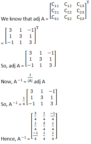 RD Sharma Solutions for Class 12 Maths Chapter 7 Adjoint and Inverse of a Matrix Image 74