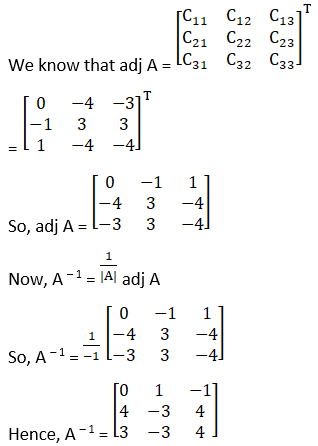 RD Sharma Solutions for Class 12 Maths Chapter 7 Adjoint and Inverse of a Matrix Image 78