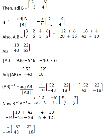 RD Sharma Solutions for Class 12 Maths Chapter 7 Adjoint and Inverse of a Matrix Image 95