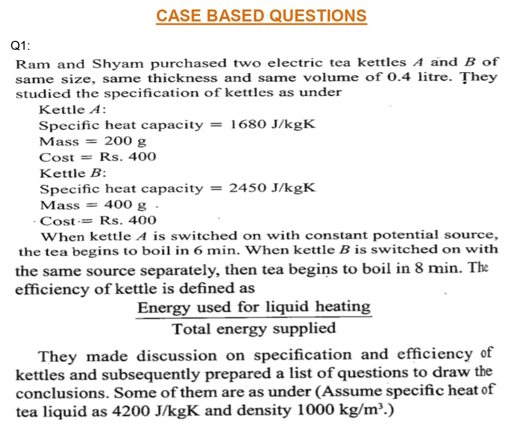 CBSE Class 12 Case Study