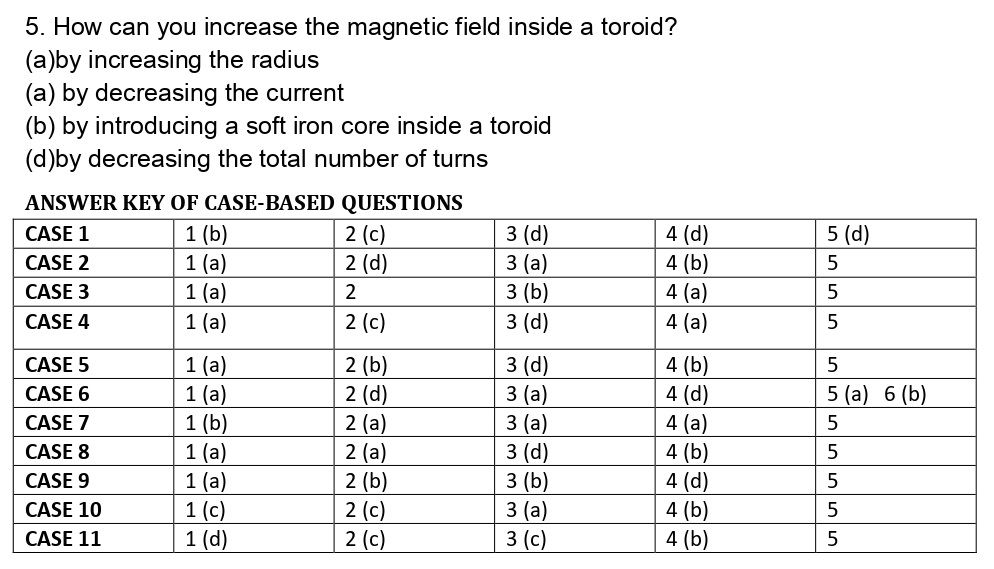 CBSE Class 12 Case Study