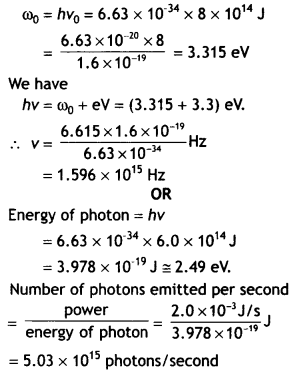 Class 12 Physics Important Questions Chapter 11 Dual Nature of Radiation and Matter 22