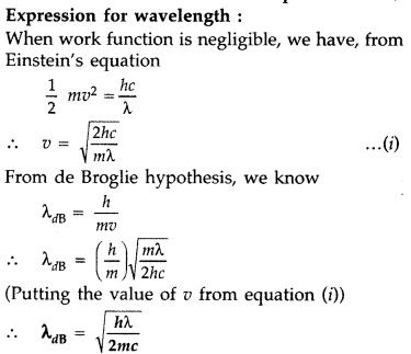 Important Questions for Class 12 Physics Chapter 11 Dual Nature of Radiation and Matter Class 12 Important Questions 38