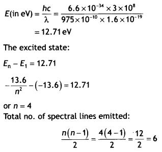 Class 12 Physics Important Questions Chapter 12 Atoms 15