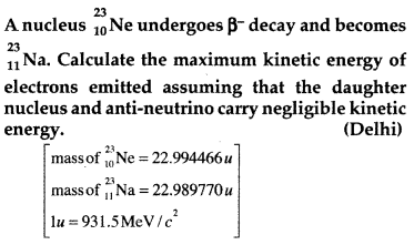 Important Questions for Class 12 Physics Chapter 13 Nuclei Class 12 Important Questions 16