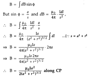 Important Questions for Class 12 Physics Chapter 4 Moving Charges and Magnetism Class 12 Important Questions 174