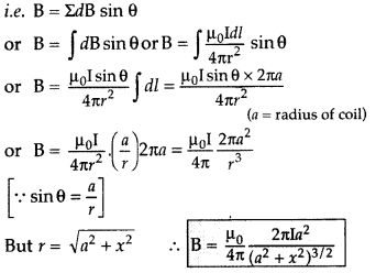 Important Questions for Class 12 Physics Chapter 4 Moving Charges and Magnetism Class 12 Important Questions 182