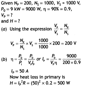 Class 12 Physics Important Questions Chapter 7 Alternating Current 81