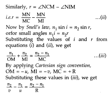 Important Questions for Class 12 Physics Chapter 9 Ray Optics and Optical Instruments Class 12 Important Questions 199