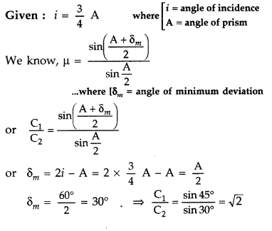 Important Questions for Class 12 Physics Chapter 9 Ray Optics and Optical Instruments Class 12 Important Questions 23