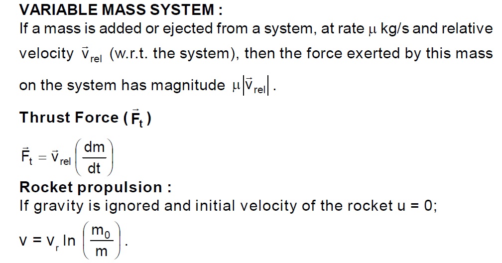 physics formulas